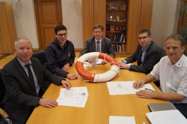 Pressebild_Kreiswasserwacht - Dialog mit Landrat