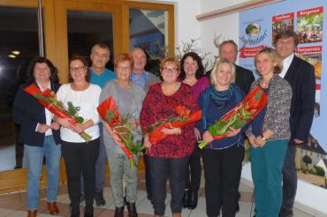 Die geehrten Pflegeeltern vom Landratsamt Donau-Ries. 