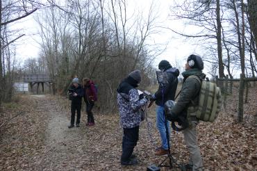 Filmteam bei Dreharbeiten