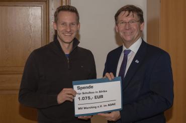 Das Bild zeigt Jugendleiter Michael Varga und Stefan Rößle.