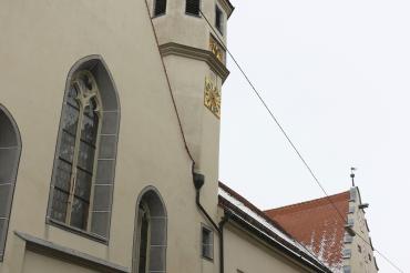 Außenansicht der Nördlinger Spitalkirche