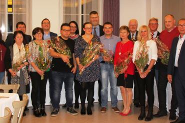 Die geehrten langjährigen Mitarbeiter der Lebenshilfe