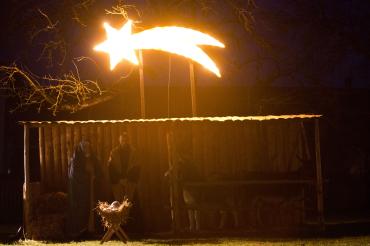 Das Bild zeigt die Freilichtaufführung in Donauwörth. 