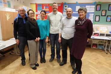 Auf diesem Bild sieht man die Mitglieder des Förderverein der Mangoldschule-Mangoldfelsen.