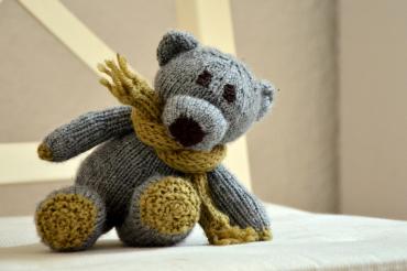 Teddybär gestrickt