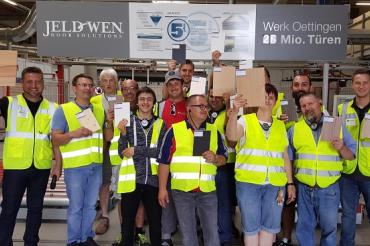 Bild Pressemitteilung DRW Führung bei JeldWin Oettingen 06.2018