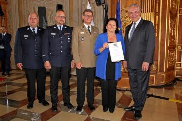 Blaulichtempfang Augsburg 24.06.2018 - Zott ausgezeichnet