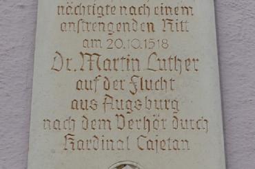 Gedenktafel Luther Stadt Monheim