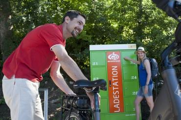 Stromtreter Ladestation Hammermühle - e-bike im Altmühltal