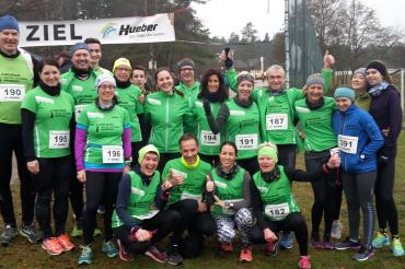 Der Lauftreff Nördlingen beim Silvesterlauf 2018 in Pleinfeld. 