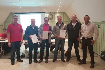 Die geehrten für  40 und 50 Jahre ADAC 