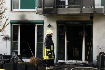 Das Bild zeigt eine Wohnung im Härpferpark in Donauwörth nach einem Brand..