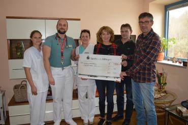 Spendenübergabe 750 Euro für die Palliativstation