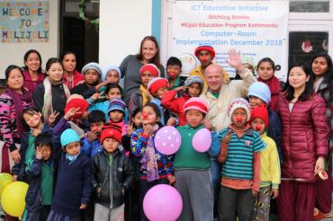 Die Kinder in der Milijuli-School in Kahtmandu in Nepal. 