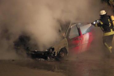 Brennender Pkw Donauwörth 