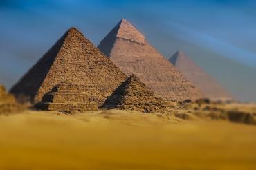 Die Pyramiden von Gizeh. 