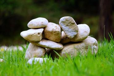 Ein Stapel voller Steine