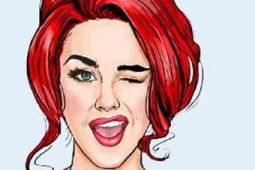 Das Bild zeigt eine Frau am Internationalen Frauentag.