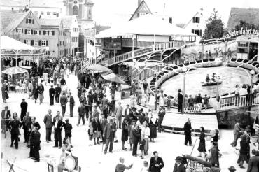 Historisches Foto der Nördlinger Mess. 