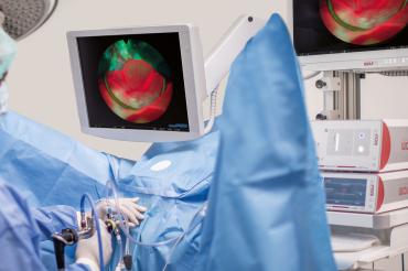 Einsatzszene der Photodynamischen Diagnostik. 