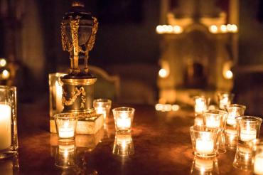 Schloss Baldern Nachtführung bei Kerzenschein.