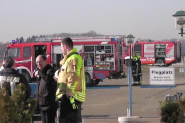 Notlandung am Genderkinger Flugplatz