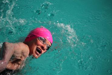 Claudia Koch beim Freistil über 200m