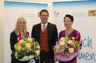 Carolina Trauner, Dr. Norbert Kollmer und Dr. Dorothea Gaudernack 