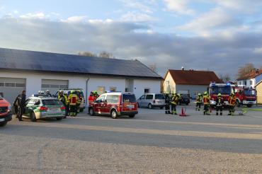 In Wemding brennt derzeit eine Trafostation.