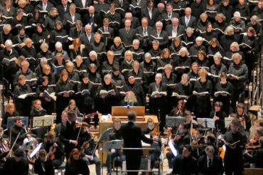 Das Bild zeigt die Johannespassion-Kantorei.