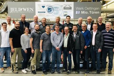 Die Geehrten der Firma JELD-WEN