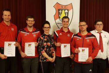 Das Bild zeigt einige Spieler des SV Wörnitzstein-Berg.