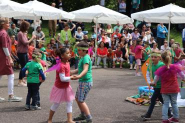 Das Bild zeigt das Kita-Fest der Kindertagesstätte Maria Immaculata in Asbach-Bäumenheim.