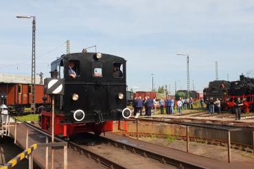 Das Bild zeigt eine Dampflok. 