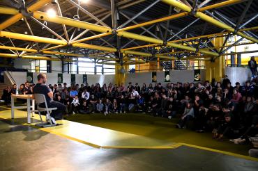 Ben Salomo bei der Vorlesung in Rain