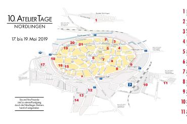 Die Ateliertage vom 17. bis 19. Mai 2019 sind am Freitagabend von 18:00 bis 22:30 Uhr und Samstag sowie Sonntag jeweils von 14:00 Uhr bis 19:00 Uhr geöffnet. 