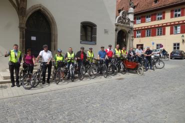Die Stadt Nördlingen hat zur Befahrung des in Entwicklung befindlichen Radverkehrsnetzes eingeladen. 