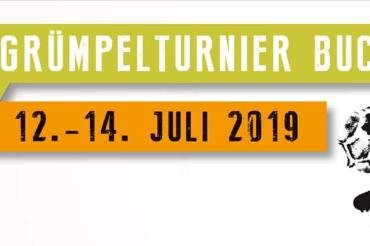 Das Bild zeigt das Banner des 41. Grümpelturnier des FSV Buchdorf.