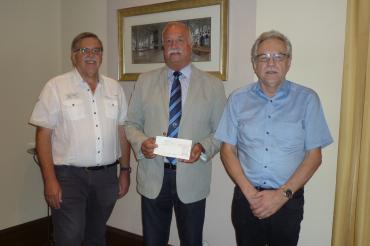 1. Vorsitzender Gerhard Rohr, Oberbürgermeister Hermann Faul und 2. Vorsitzender – Diethart Zappek