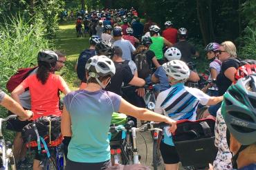 Der Radlertross in Gersthofen 2018. 