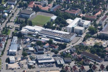 Luftbild der Strenesse New GmbH.