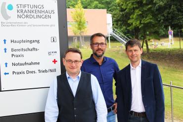 Bild von links: MdB Ulrich Lange, Steffen Höhn und Dr. Gerhard Hobelsberger.