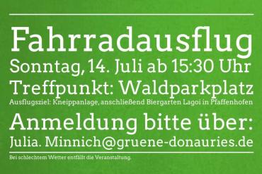 Flyer der Radtour