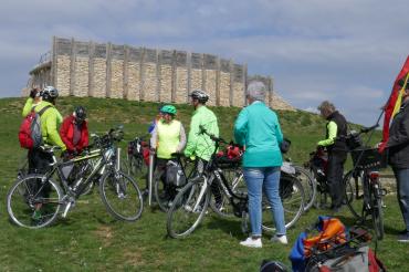 Das Bild zeigt eine ADFC Radtour.