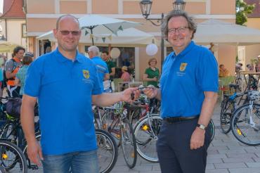 Oberbürgermeister Armin Neudert eröffnete das Stadtradeln 2019.
