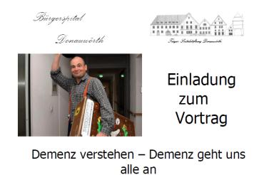 Demenzvortrag Bürgerspital