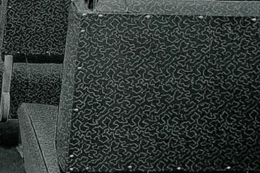 Die Textilmuster der zu restaurierenden Schienenbusse.