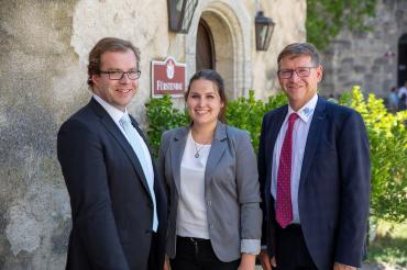 Das Bild zeigt v.l.n.r Klemens Heiniger, Jennifer Werner und Stefan Rößle 