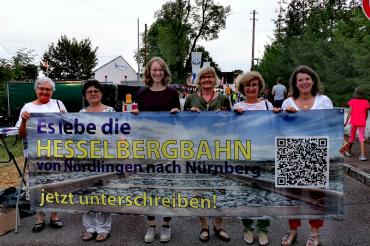 Unterschriftensammlung Hesselbergbahn 