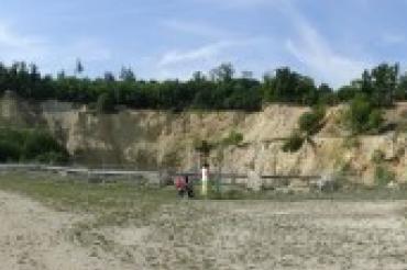 Das Bild zeigt das Erlebnis-Geotop Lindle